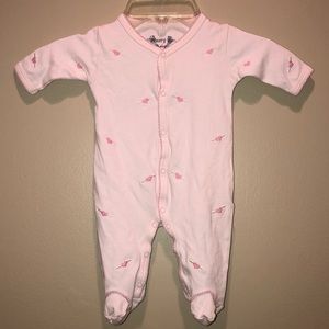 Margery Ellen crochet trim footie